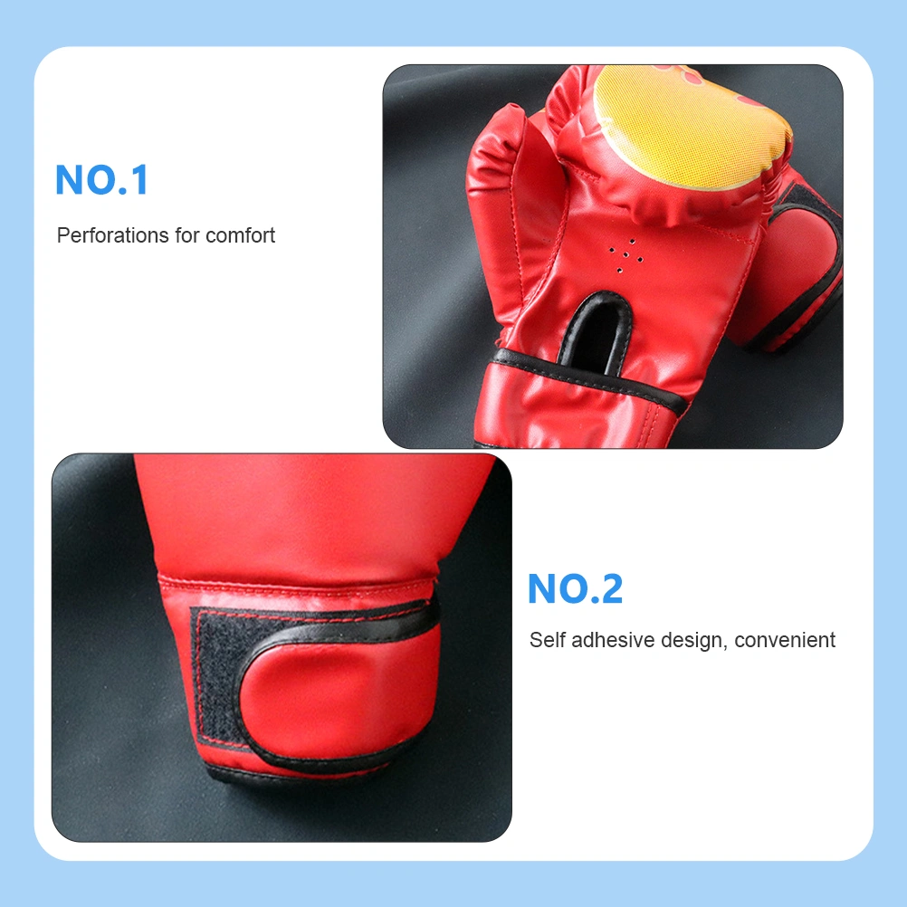 1 Pair of Kickboxing Glove Children Sparring Glove Comfortable Thai Glove Boxing Glove for Training