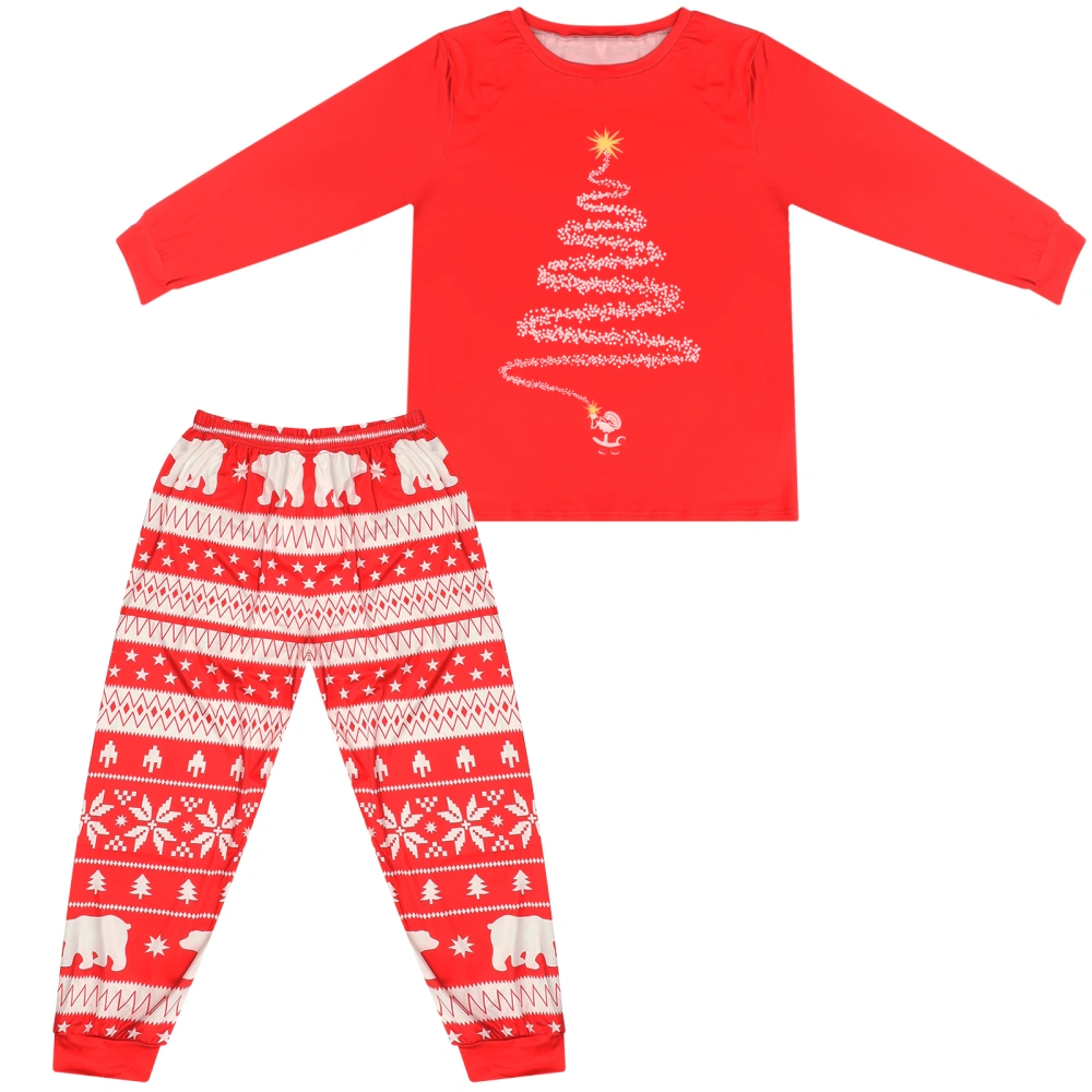 1 Set Christmas Parent-child Outfit Home Pajamas Household Clothes for Family