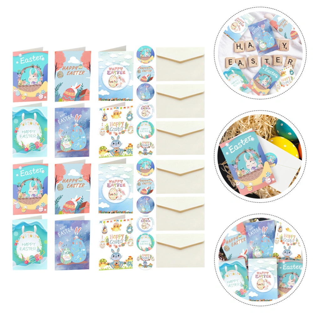 1 Set of Easter Greeting Cards Festival Blessing Cards Adults Blessing Cards with Envelopes