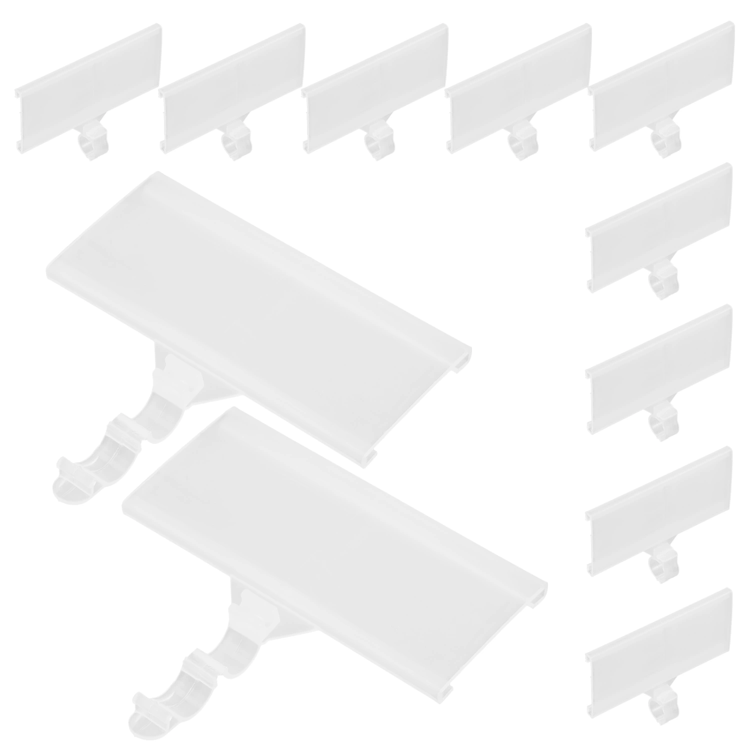20pcs Price Label Holder Wire Shelf Label Holder Storage Bins Clip on Labels
