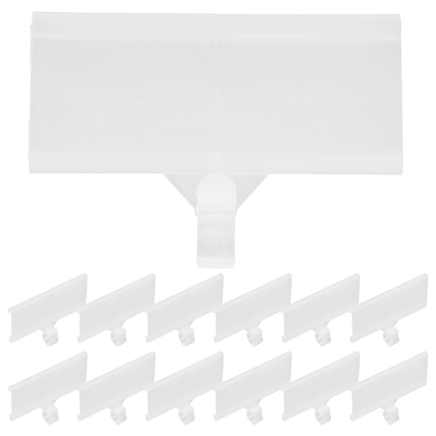 20pcs Price Label Holder Wire Shelf Label Holder Storage Bins Clip on Labels