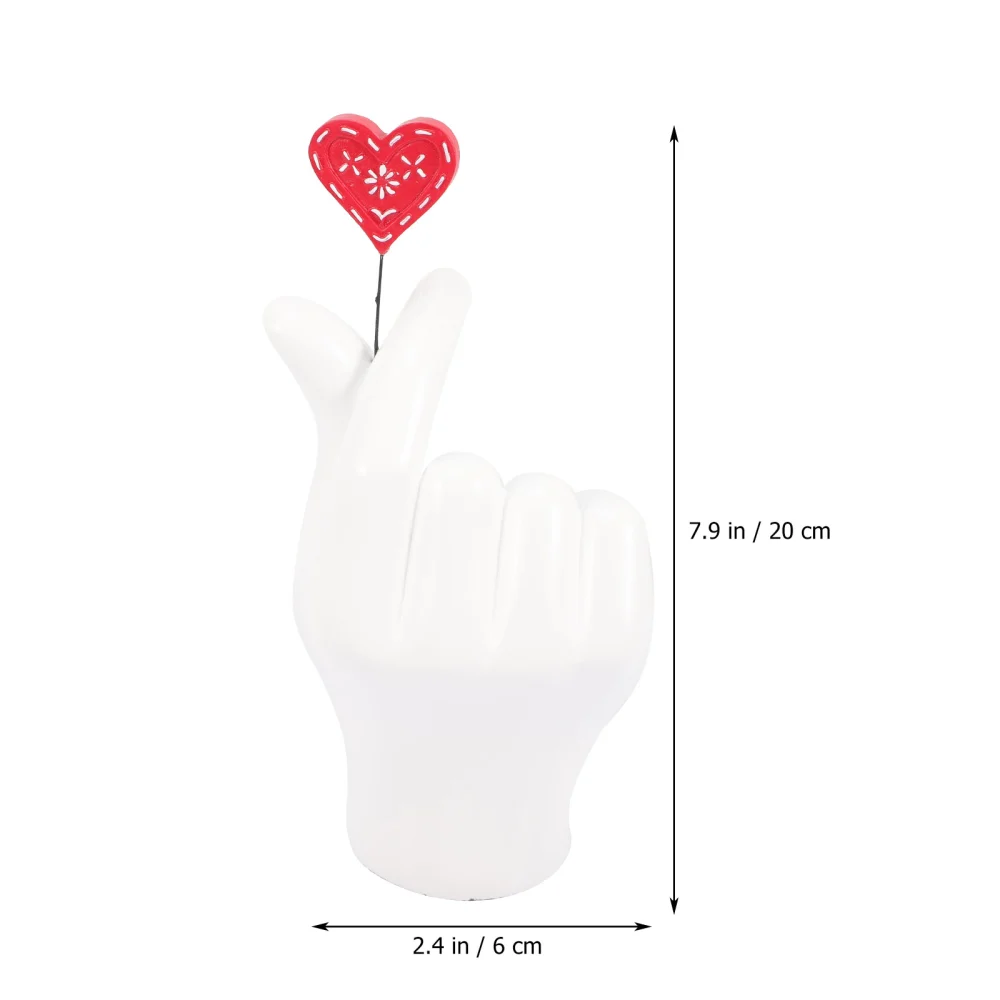 Skeleton Hand Love Shape Ornament Love Design Desktop Decoration Bedroom Decor