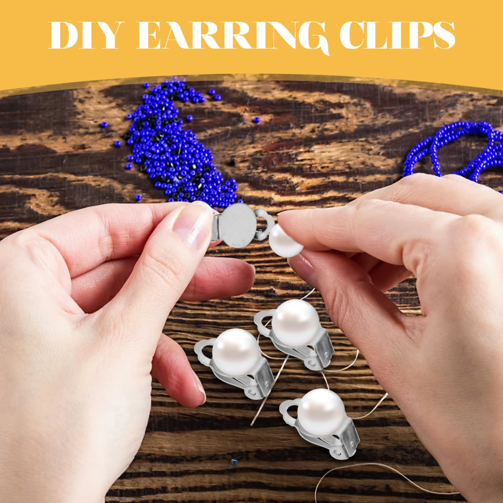 100pcs Clip Earrings Non Pierced Wedding Body Jewelry Women Girl Non Pierced Ear Clip