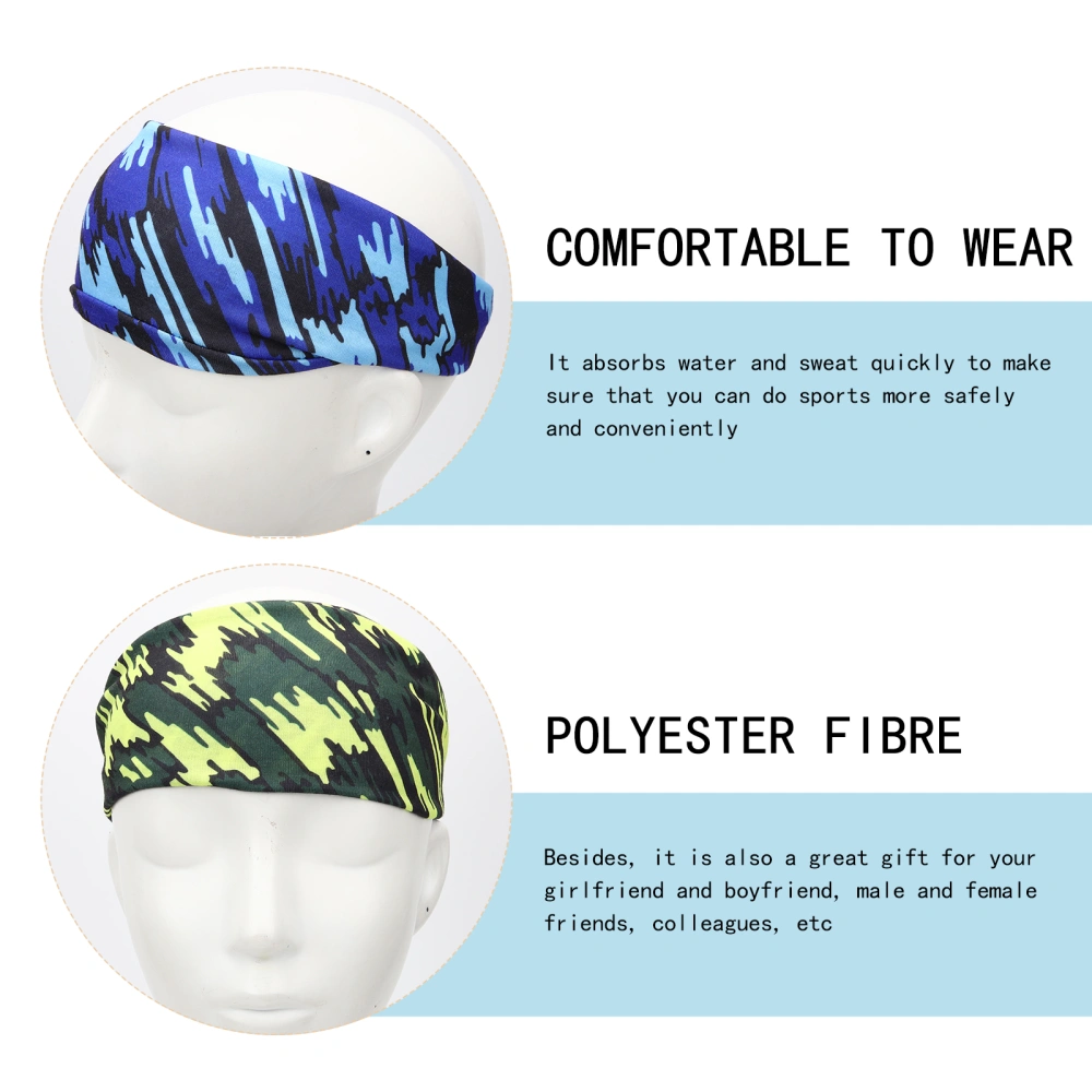 4Pcs Training Sweat Bands Multi-function Hair Bands Sports Sweat Headbands