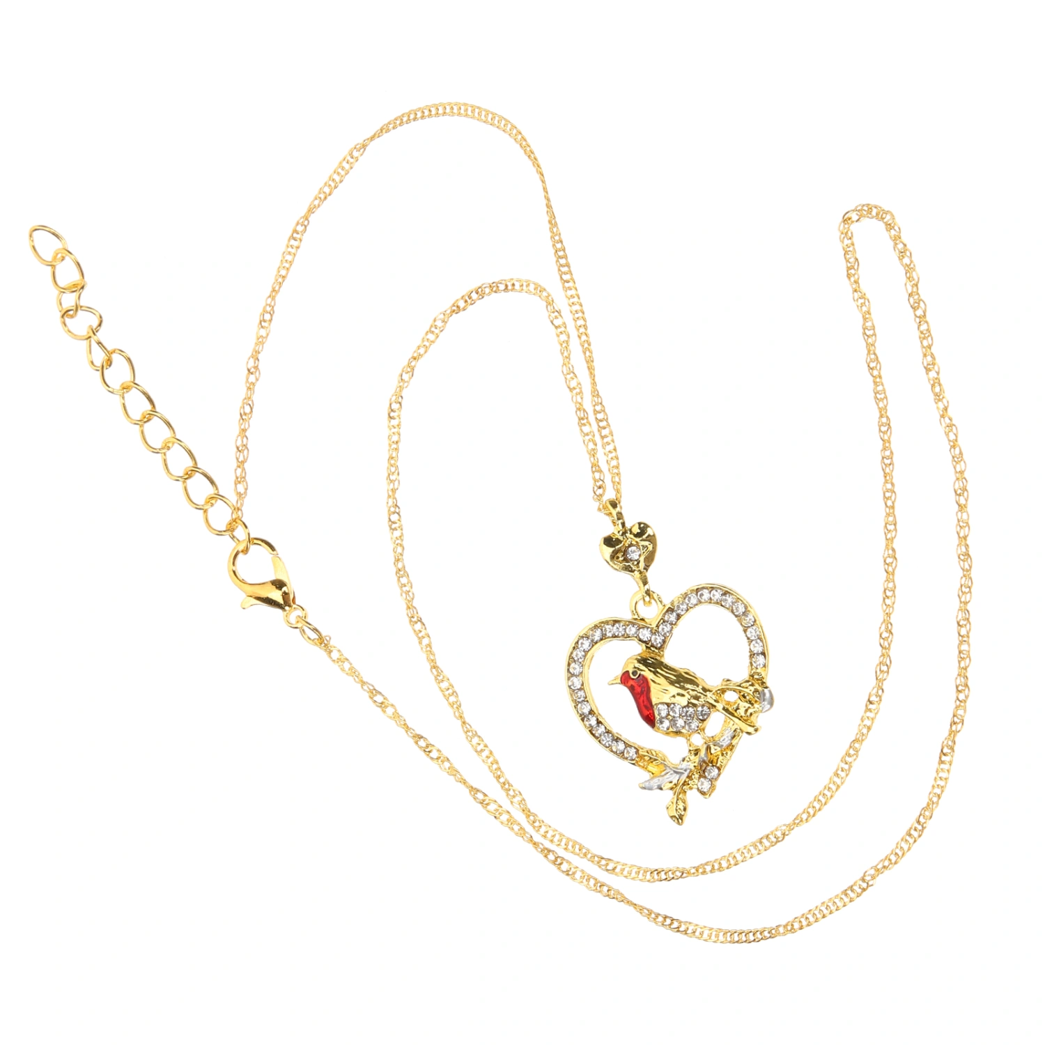 Bird Necklace Heart Necklace Pendant Necklace Delicate Necklace for Women Girls
