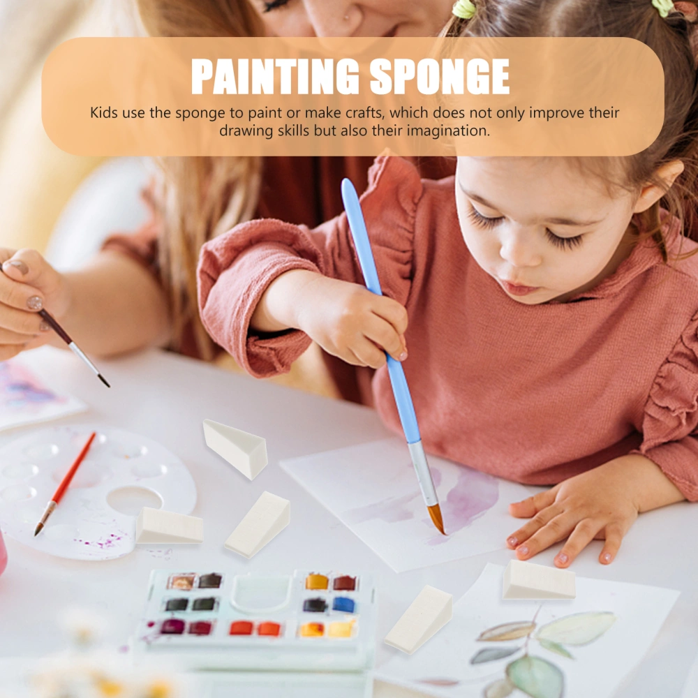 50pcs Children Painting Sponges Multi-use Painting Tools Pottery Sponges