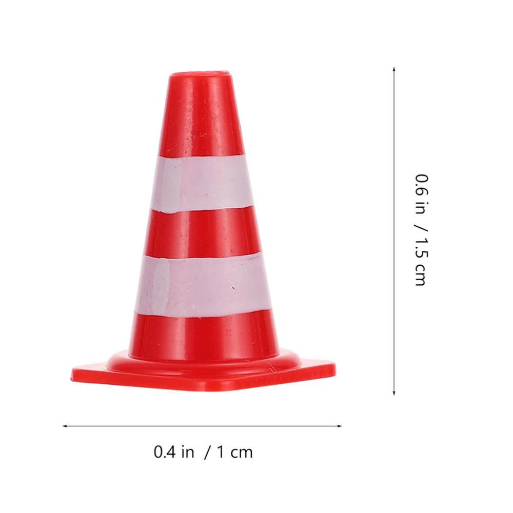 14Pcs Traffic Cones Toy Traffic Barricade Signs Toy Plastic Road Street Signs Toys for Kids Boys Girls