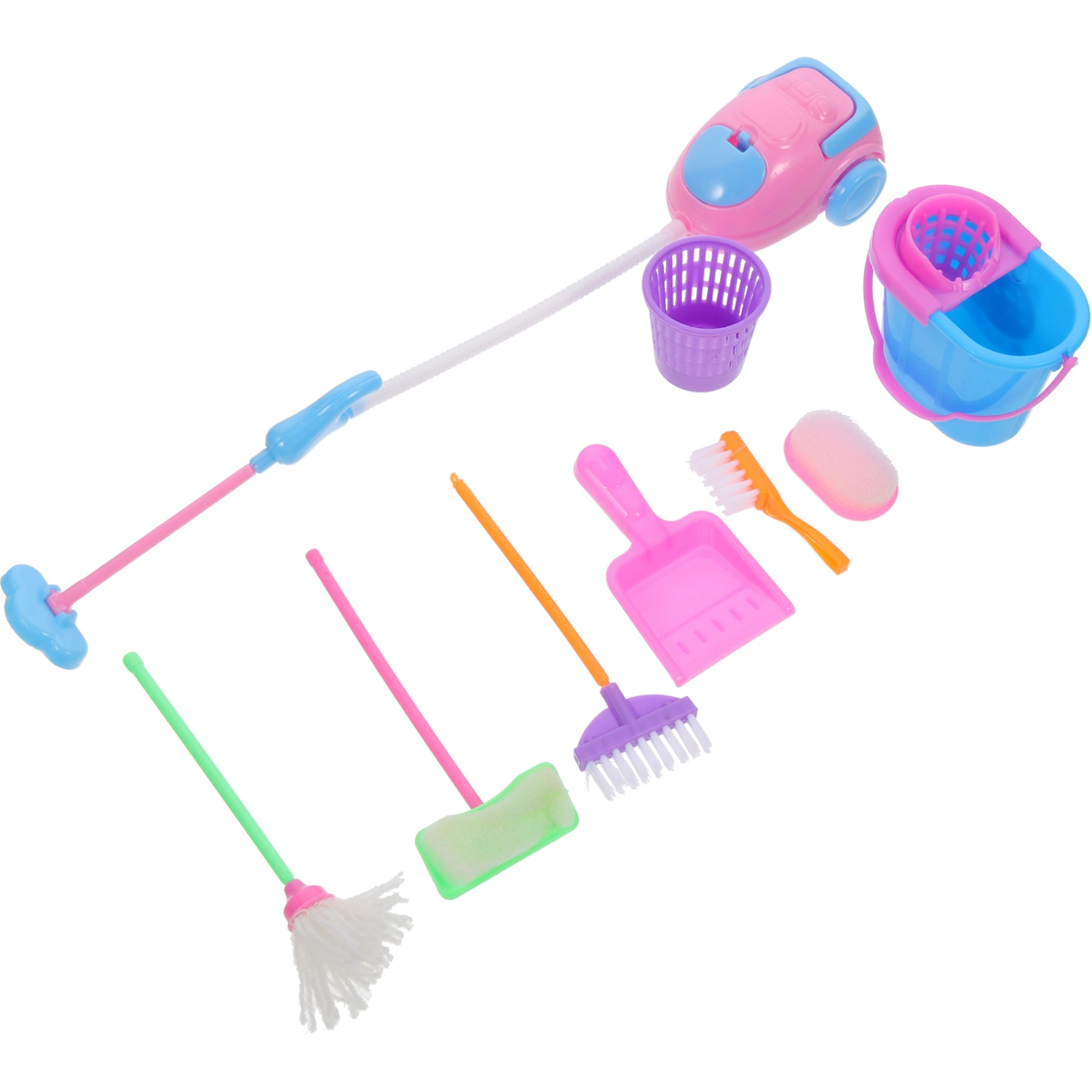 1 Set Interesting Children Toys Interactive Doll Cleaning Tools Funny Doll Cleaner Toys
