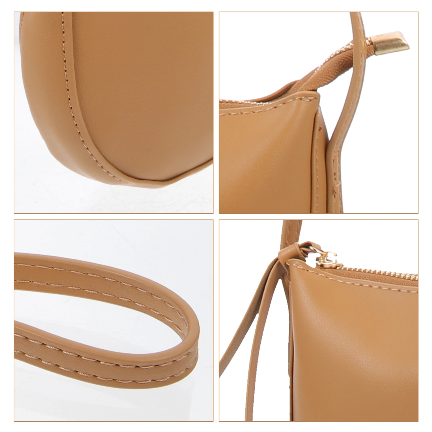 Portable Phone Bag Shopping Storage Pouch Girl All-match Zipper Design Cross-body Bag