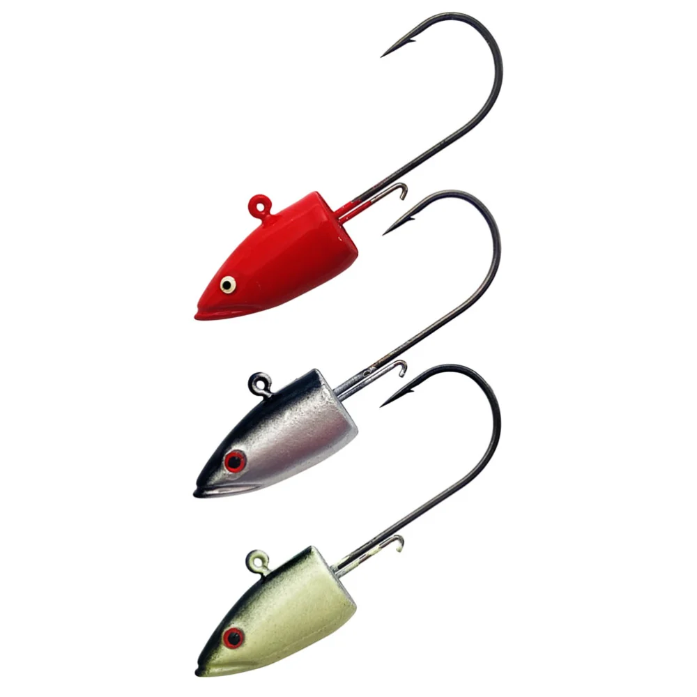 3Pcs  Fishing Hook Lead Lure Fishhooks Lead Bait Fishhooks Lead Lure Fishing Hook for Gift