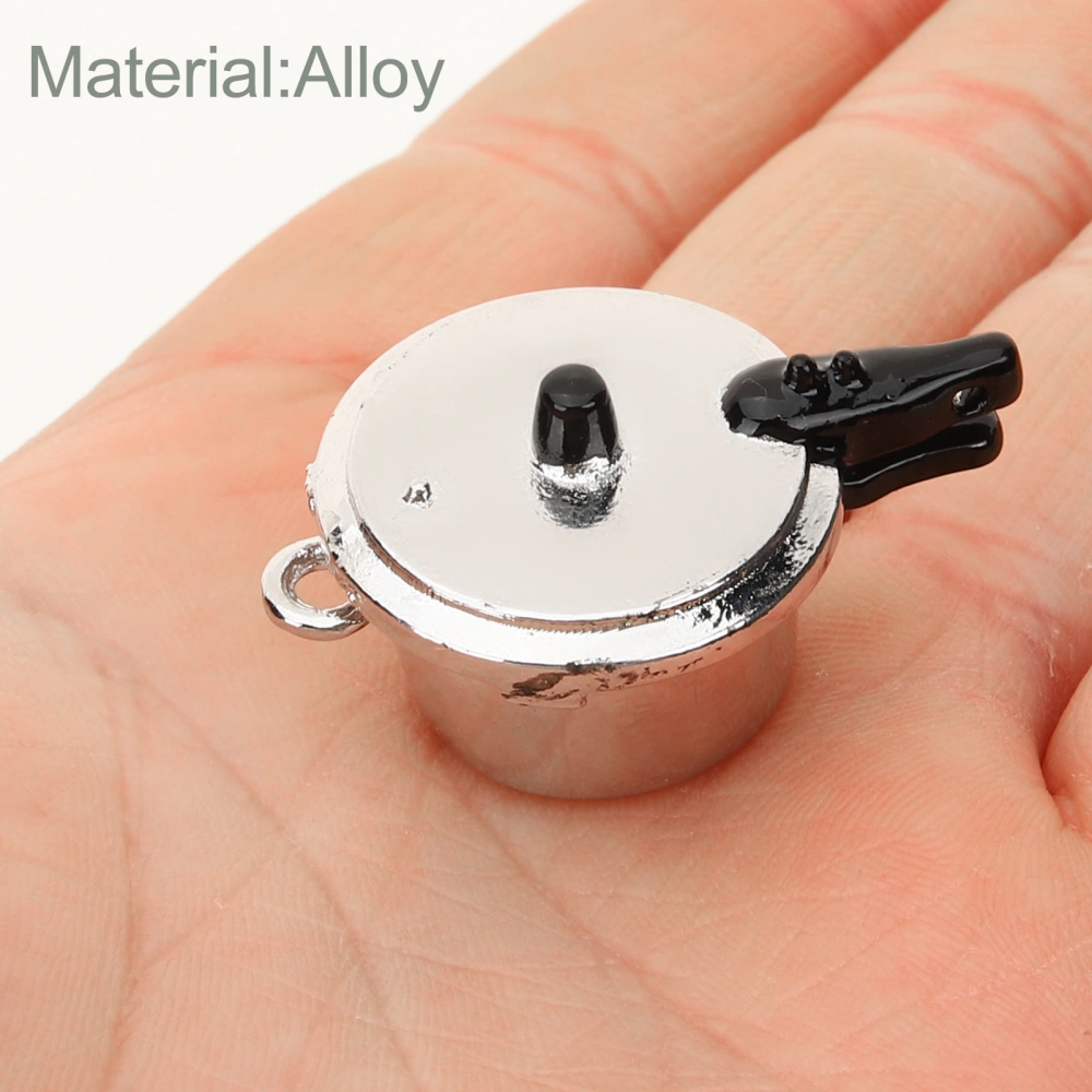 Miniature Pressure Cooker Mini House Decor Mini Pressure Cooker Pretend Toy