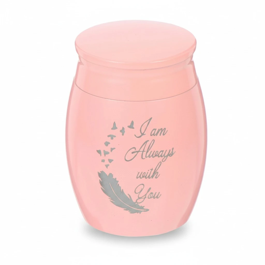 Small Pet Urn Aluminum Alloy Pet Cinerary Container Cat Dog Keepsake Cinerary Casket