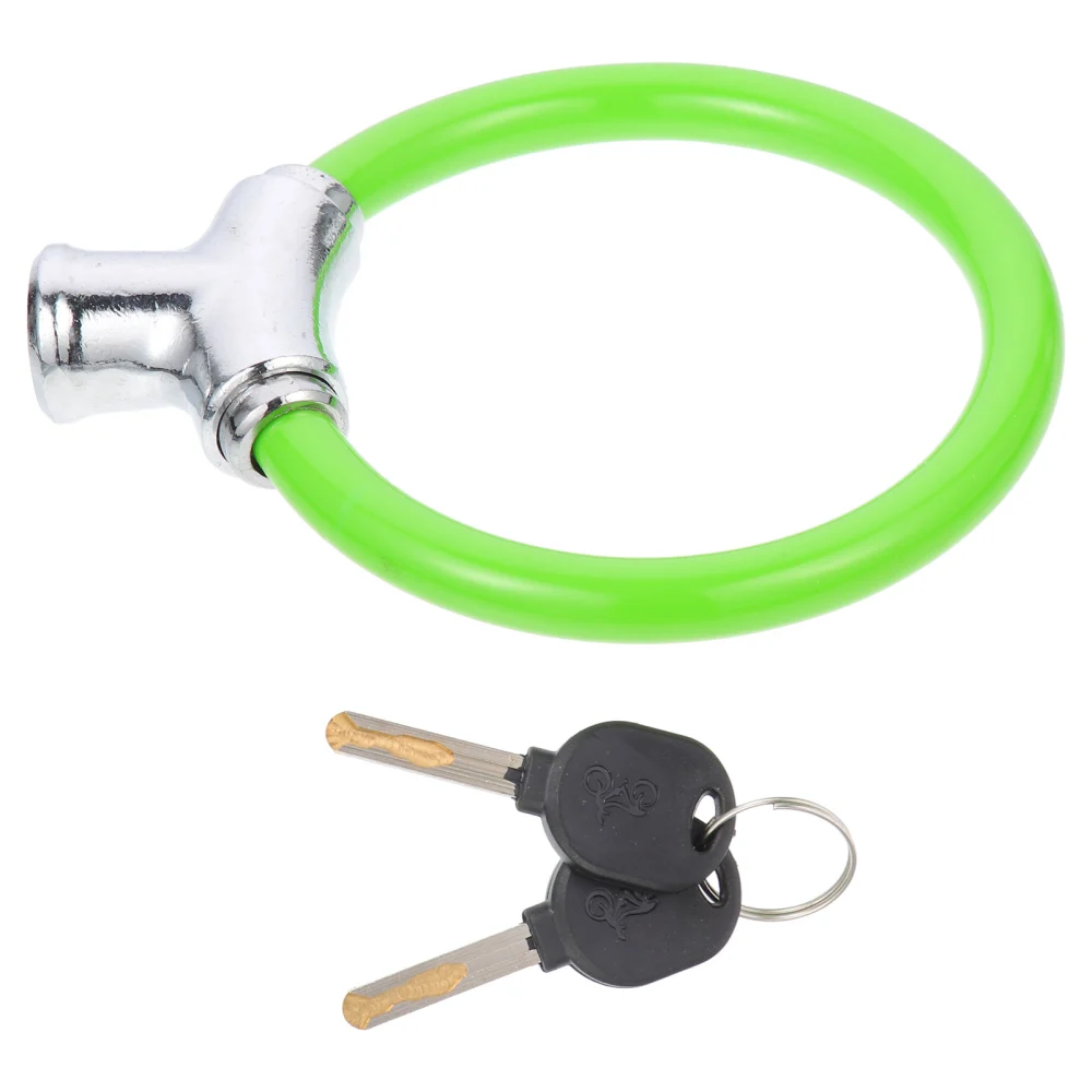 1 Set Bike Chain Lock Round Bike Lock Portable Bike Safety Lock Anti-theft Bike Lock