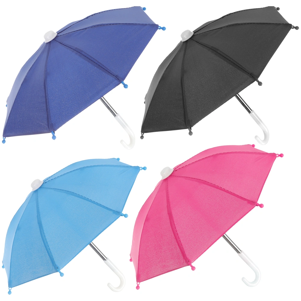 4pcs Small Phone Sunshade Riding Small Umbrella Universal Phone Sunshade