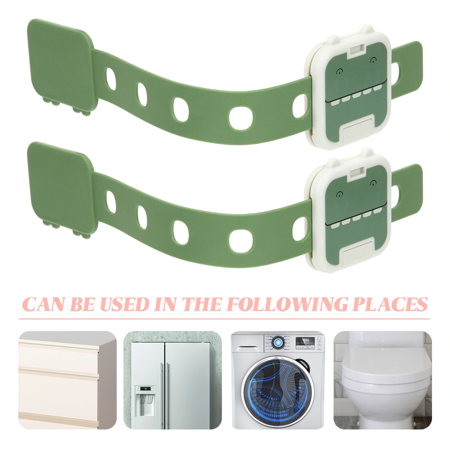 4Pcs Fridge Locks Cartoon Refrigerator Door Locks Baby Safety Cabinet Locks