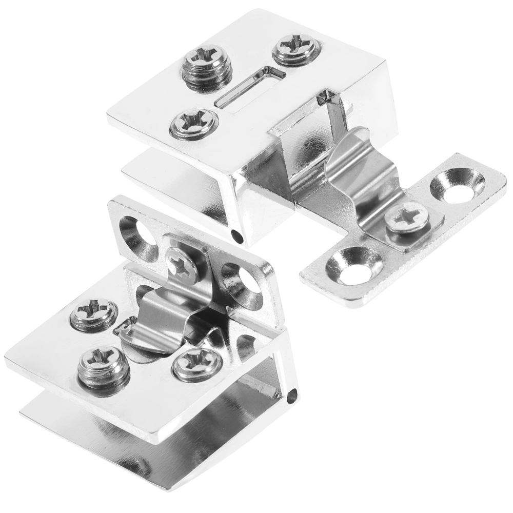 2pcs Glass Doors Hinge Door Replacement Parts for Showcase Cupboard Cabinet