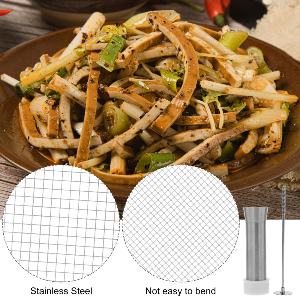 1 Set of Tofu Shredding Pressing Mold Kitchen Tofu Cutter Stainless Steel Tofu Press Tool Tofu Shredded Device