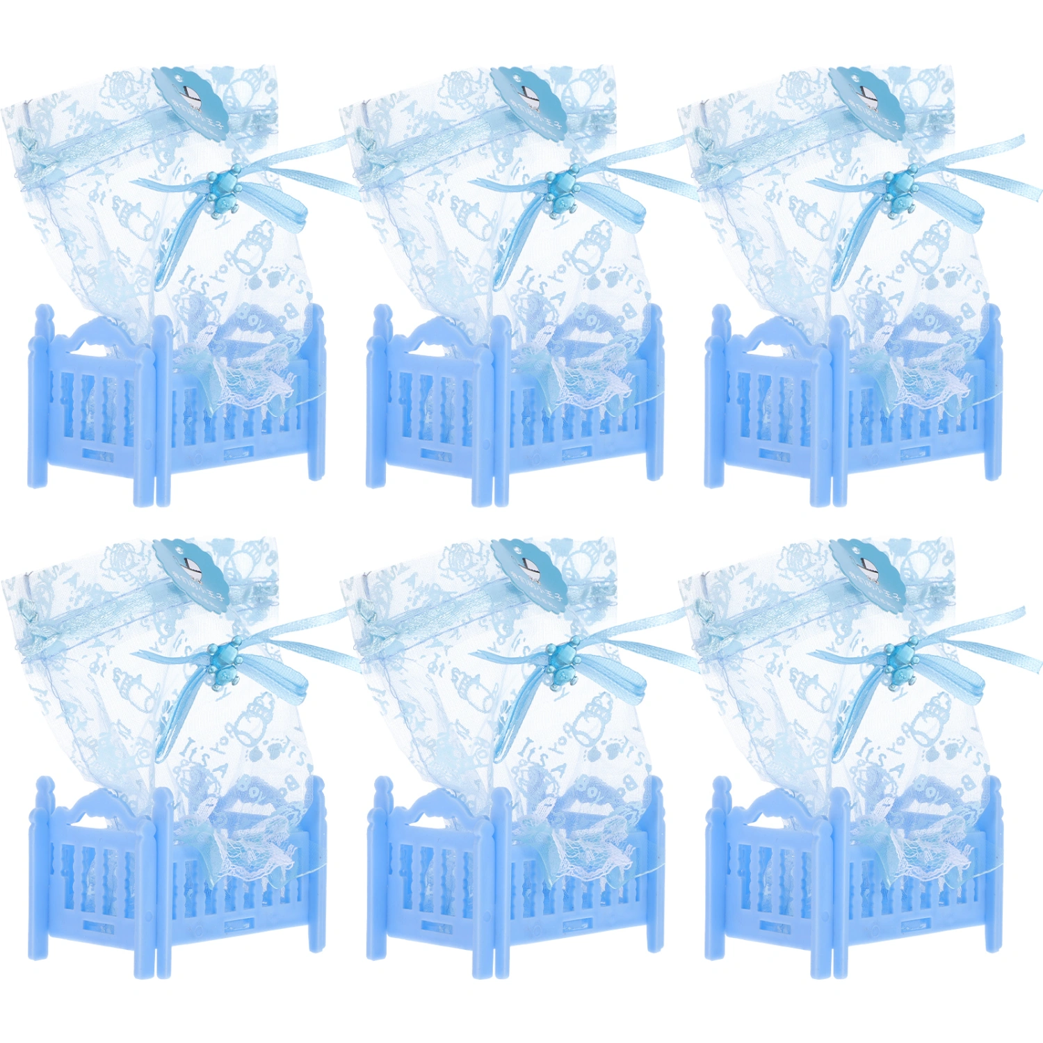 6pcs Gift Box Gift Case Candies Box Candies Storage Case Plastic Gift Container