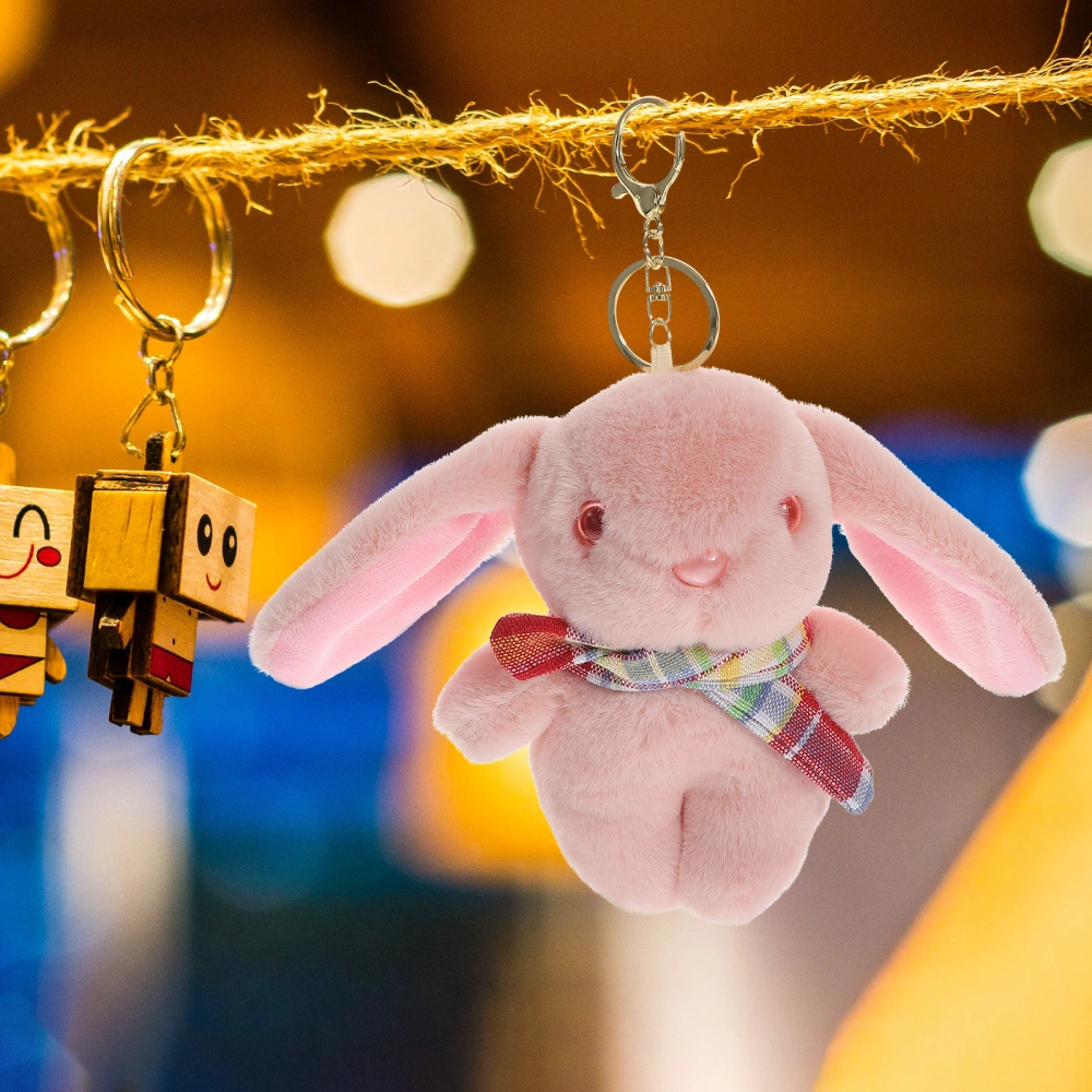 Plush Rabbit Pendant Hanging Keychain Lovely Doll Key Ring Creative Pendant