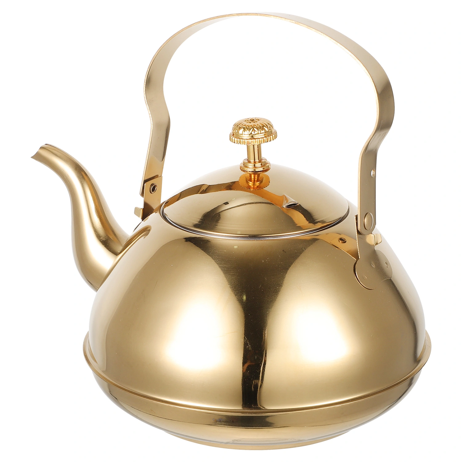 Metal Tea Pot with Strainer Kitchen Water Kettle Stainless Steel Tea Pot Kitchen Gadget