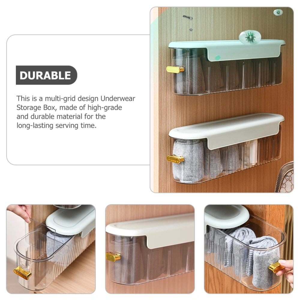 Home Socks Storage Container Wall-mounted Socks Organizer Daily Use Cabinet Storage Box