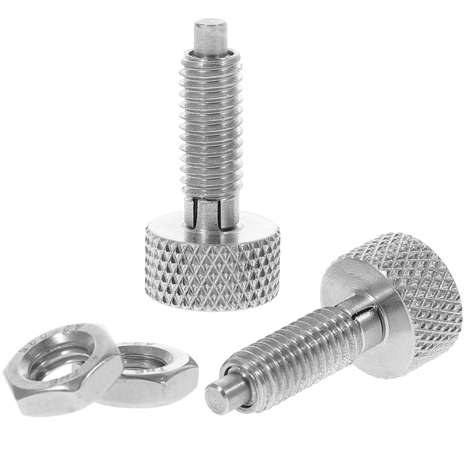2pcs Retractable Spring Plunger Stainless Steel Indexing Plunger Locking Plunger