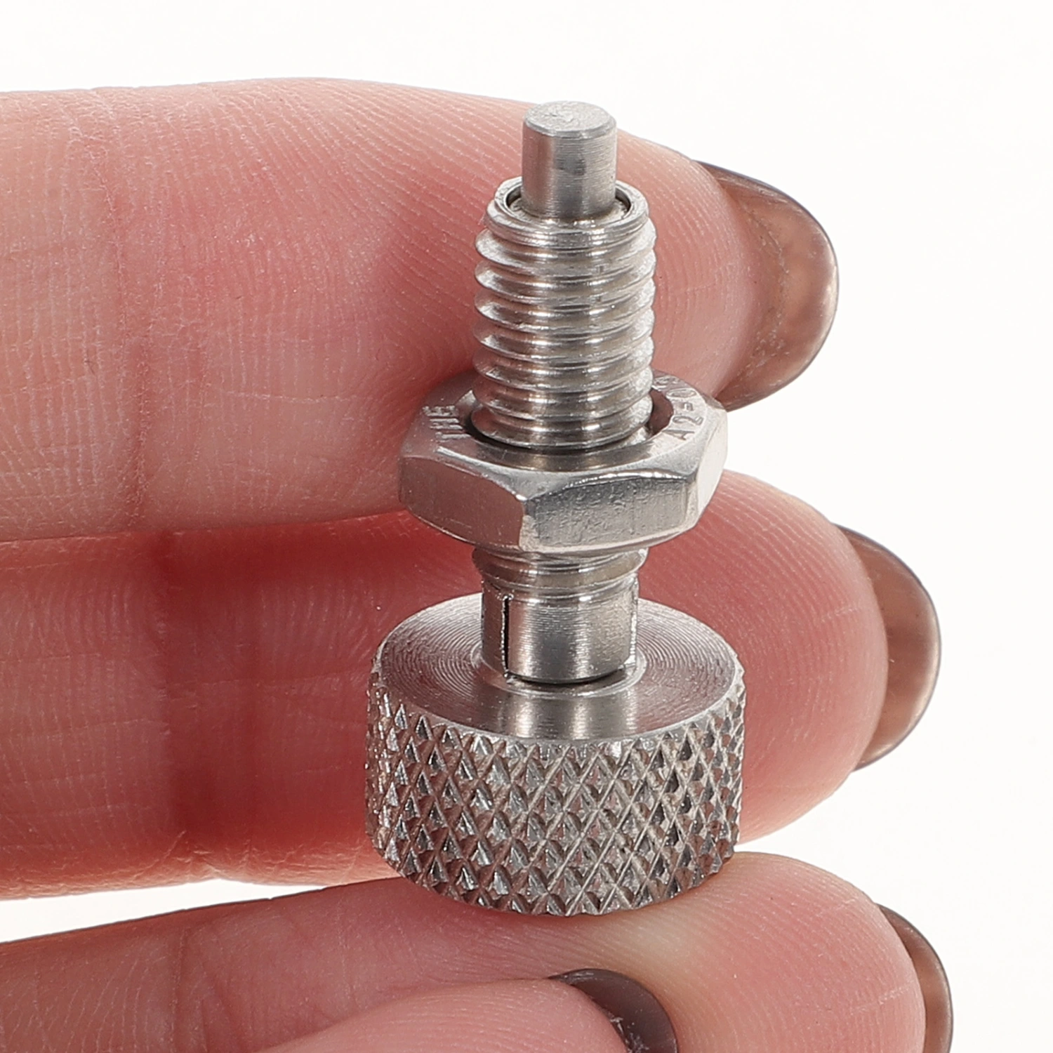 2pcs Retractable Spring Plunger Stainless Steel Indexing Plunger Locking Plunger