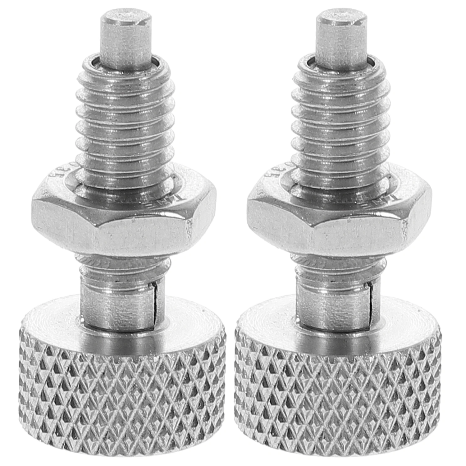2pcs Retractable Spring Plunger Stainless Steel Indexing Plunger Locking Plunger