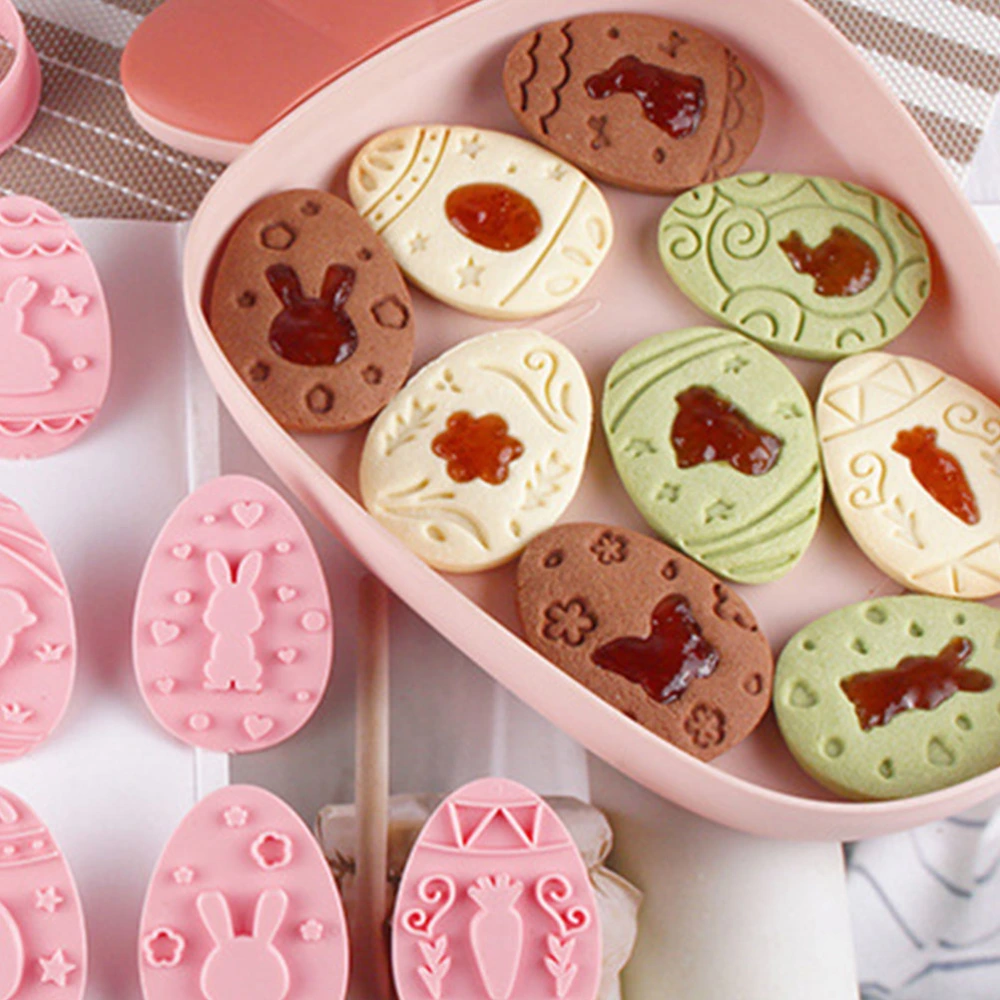 9Pcs Cookie Mold Easter Baking Molds DIY Easter Biscuit Molds Dessert Baking Molds Biscuit Mold