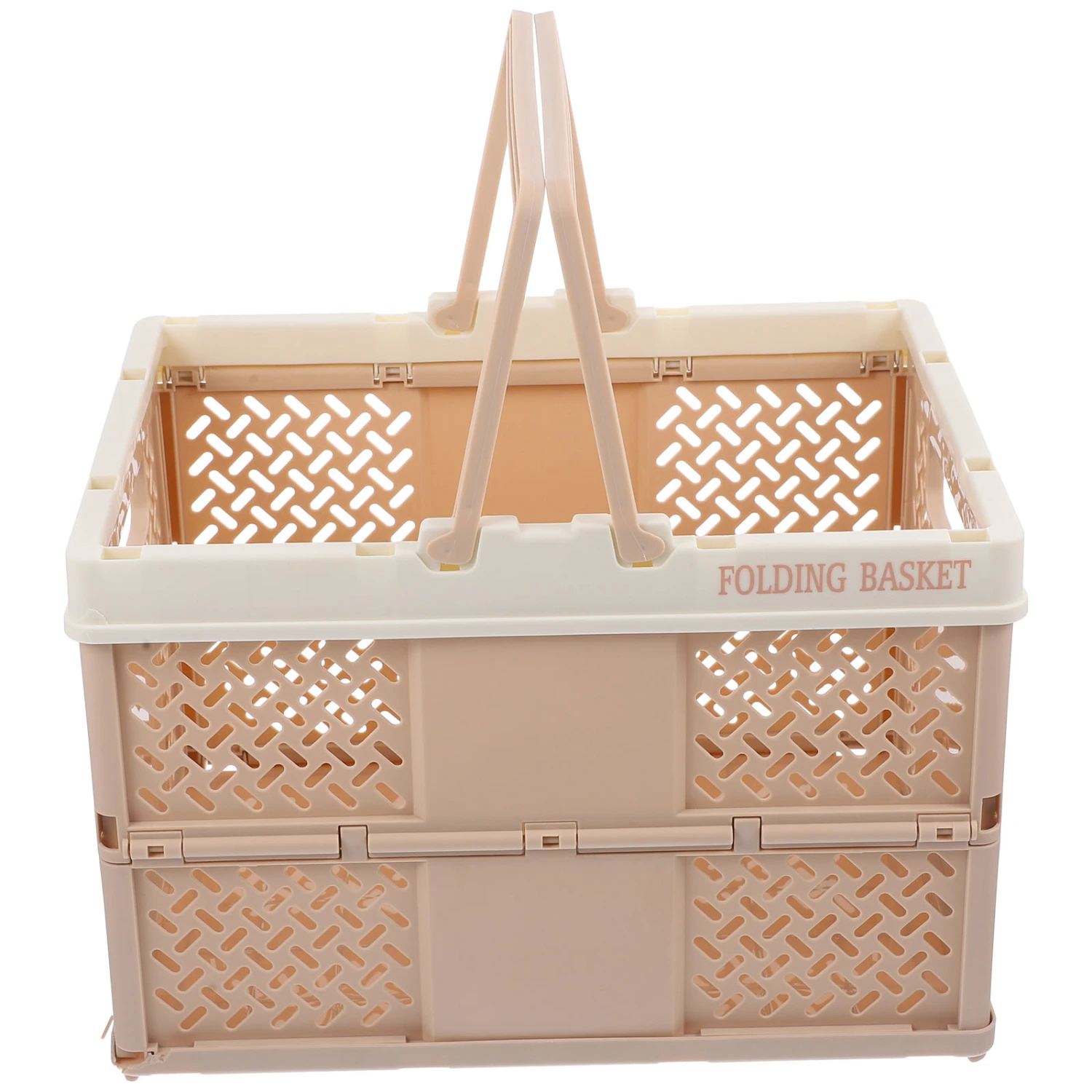 Small Foldable Storage Basket Home Use Sundries Organizer Folding Picnic Portable Basket