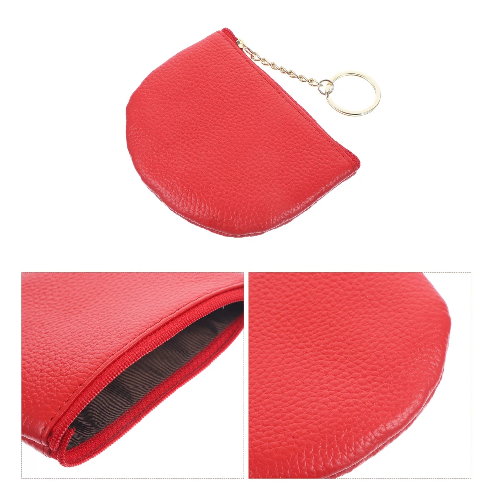 Women Coin Purse Change Lipstick Purse Small Key Wallet Fashionable Purse with Keychain