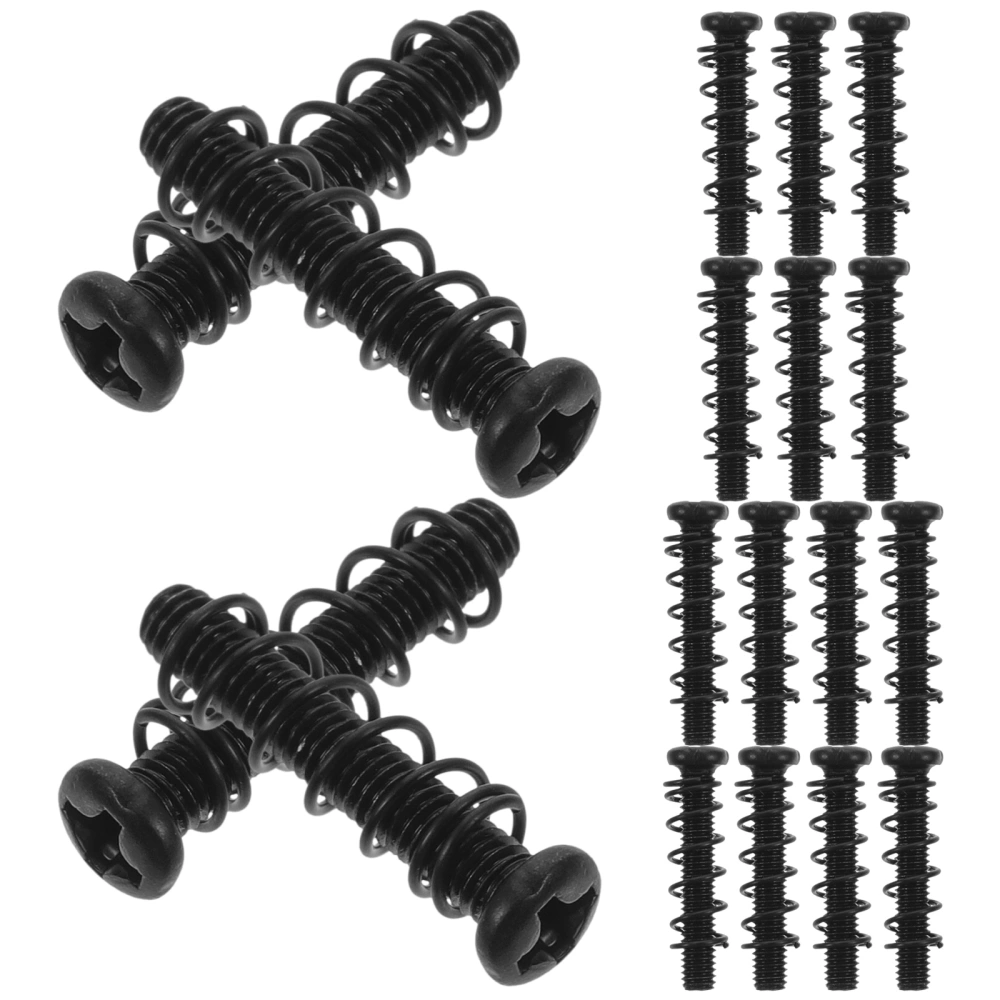 1 Set of Guitar Bridge Saddle Mounting Screws Guitar Tremolo Bridge String Fixing Screws with Springs