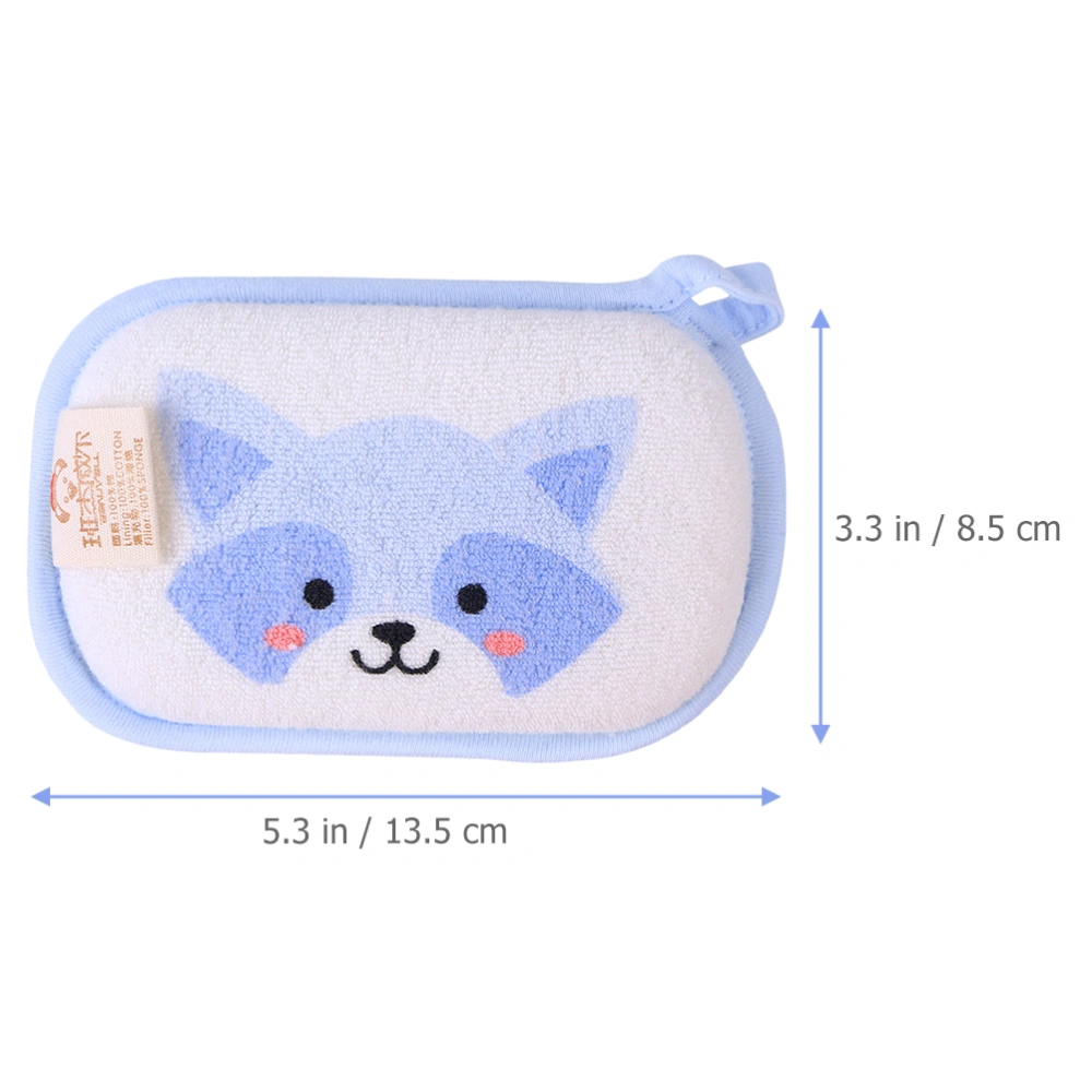 6Pcs Baby Bath Mitts Cartoon Washcloths Gloves Animals Baby Wash Mitts Bath Gloves