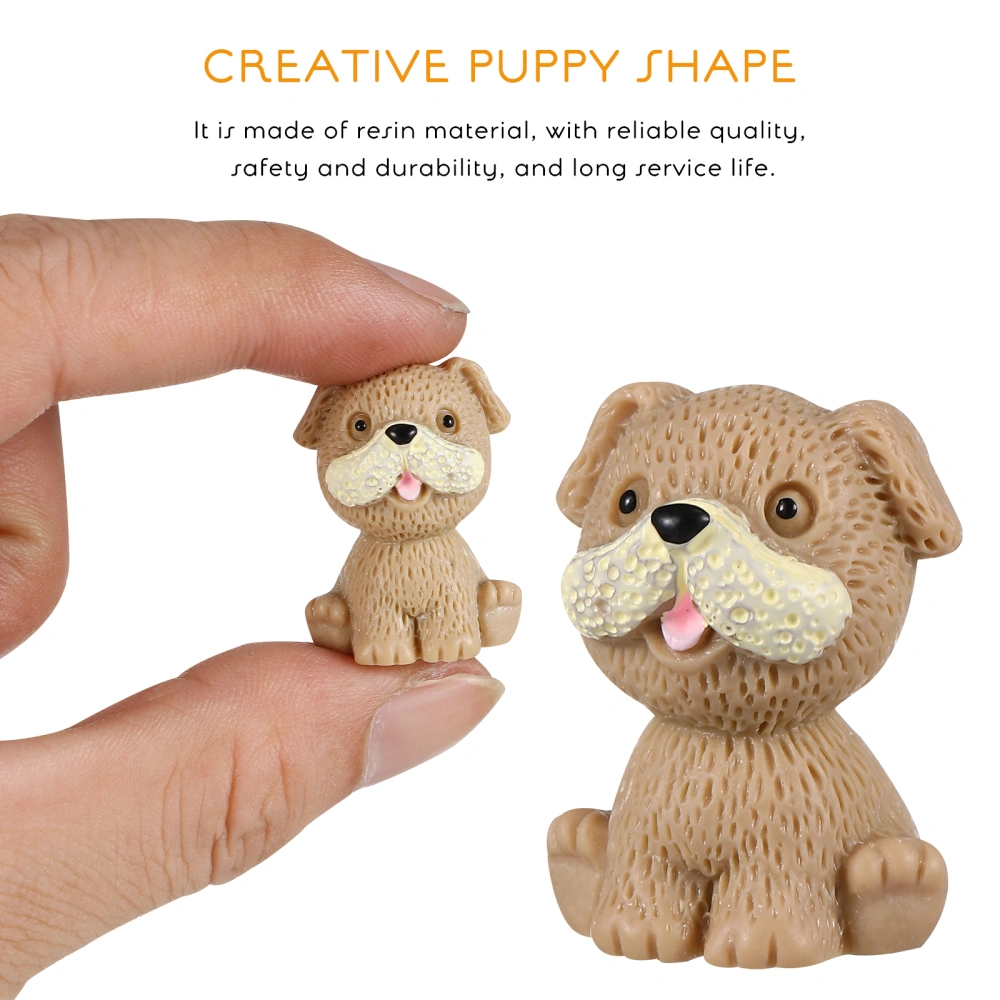 12 Pcs Mini Dog Figurines Simulation Cartoon Resin Puppy Statues Models Toys for Kids Toddlers