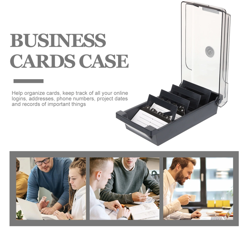 Card Box Index Card Holder Flash Card Organizer Notecard Holder Organizer