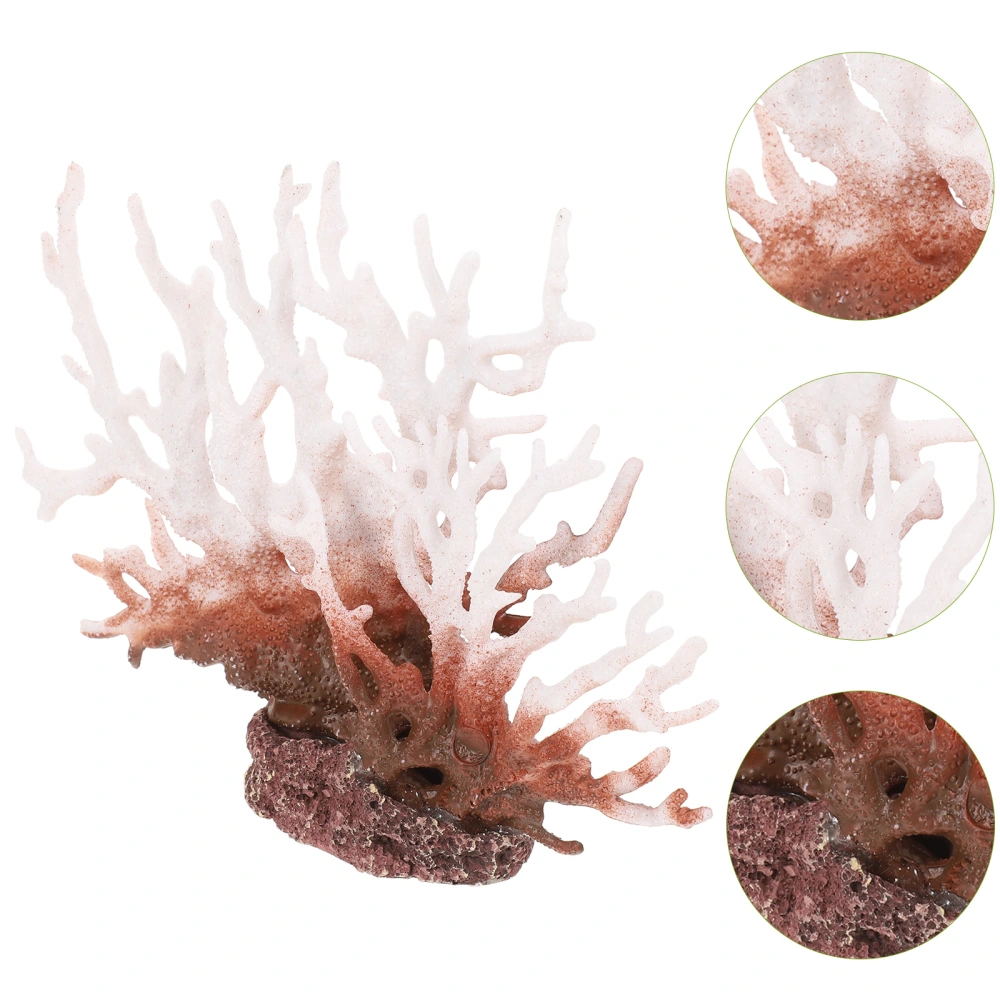 Fake Coral Plant Resin Coral Reef Decor for Fish Tank Aquarium Landscape Decor