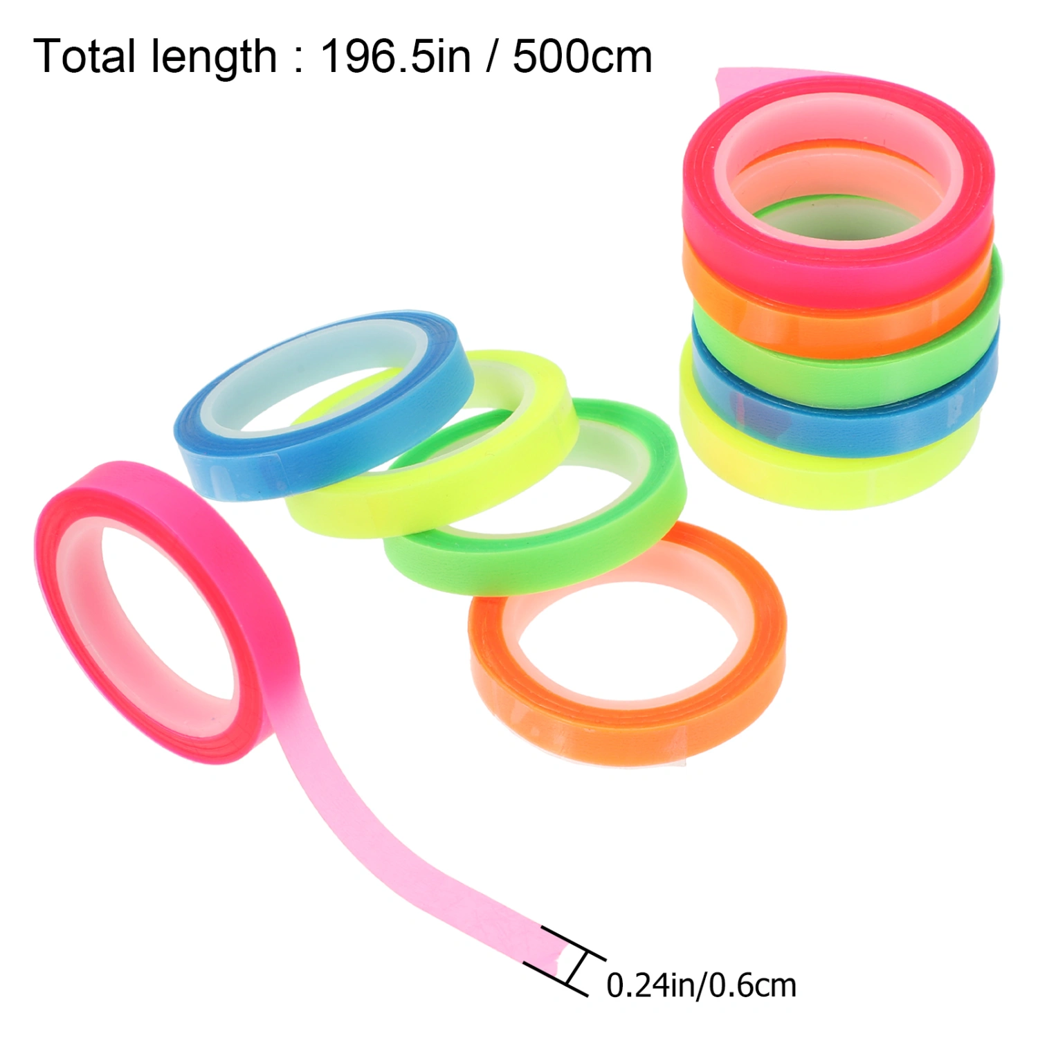 10 Rolls Note Tapes Transparent Highlight Tapes Portable Page Markers for Highlight