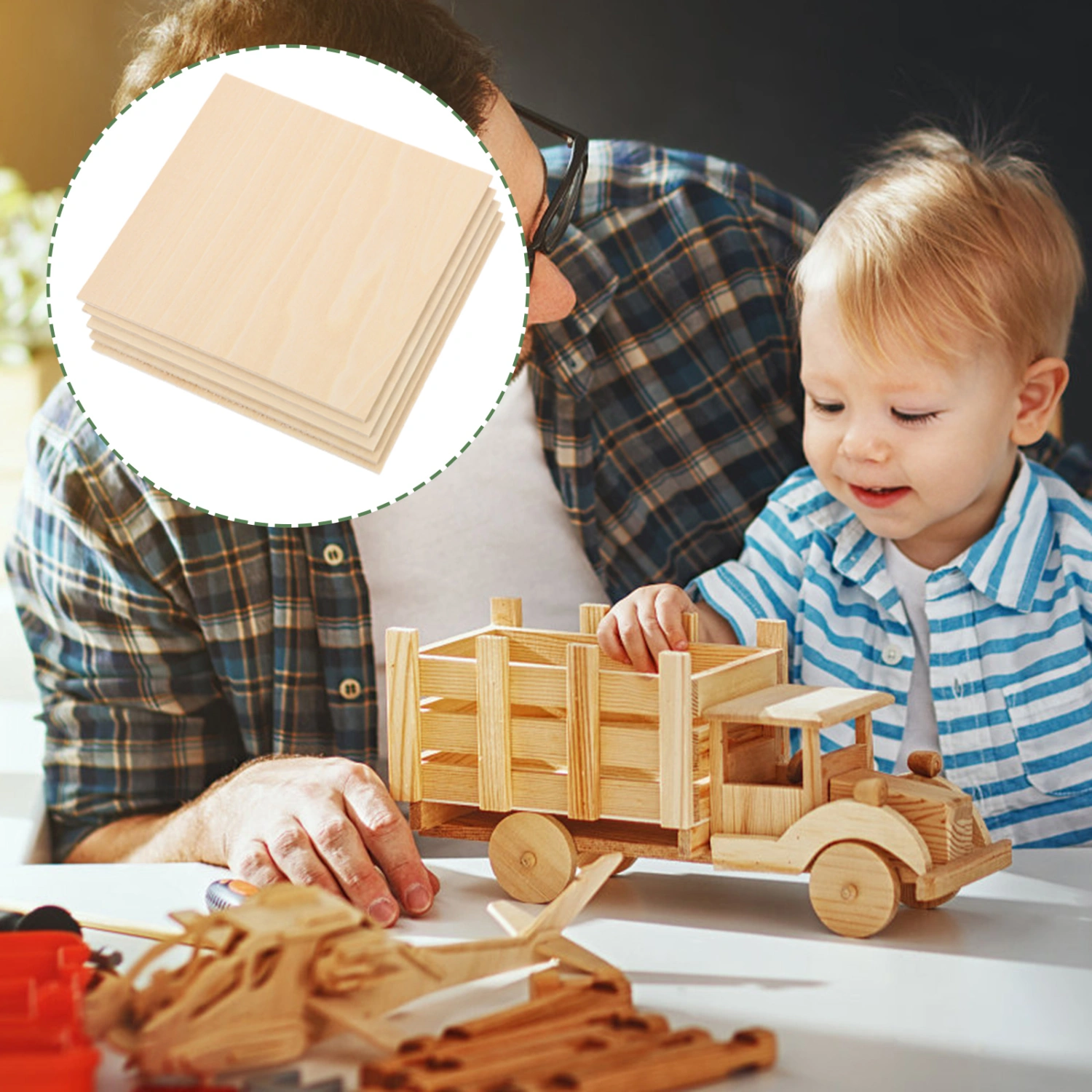 5pcs DIY Wooden Planks Handcrafted Blank Unfinished DIY Wood Planks Crafts Wood Planks