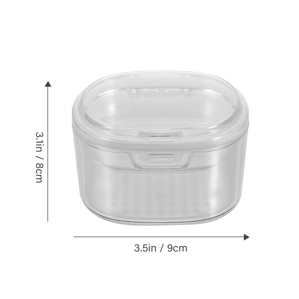 False Tooth Box Denture Protective Case Teeth Brace Container Portable Denture Holder