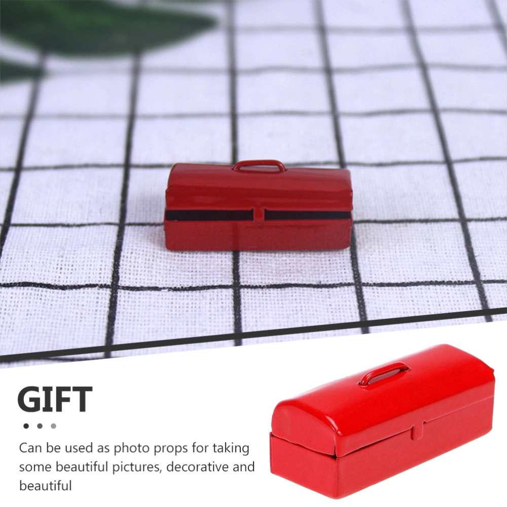 Miniature Tool Case Decorative Tiny Tool Case Mini House Ornament Children Toy