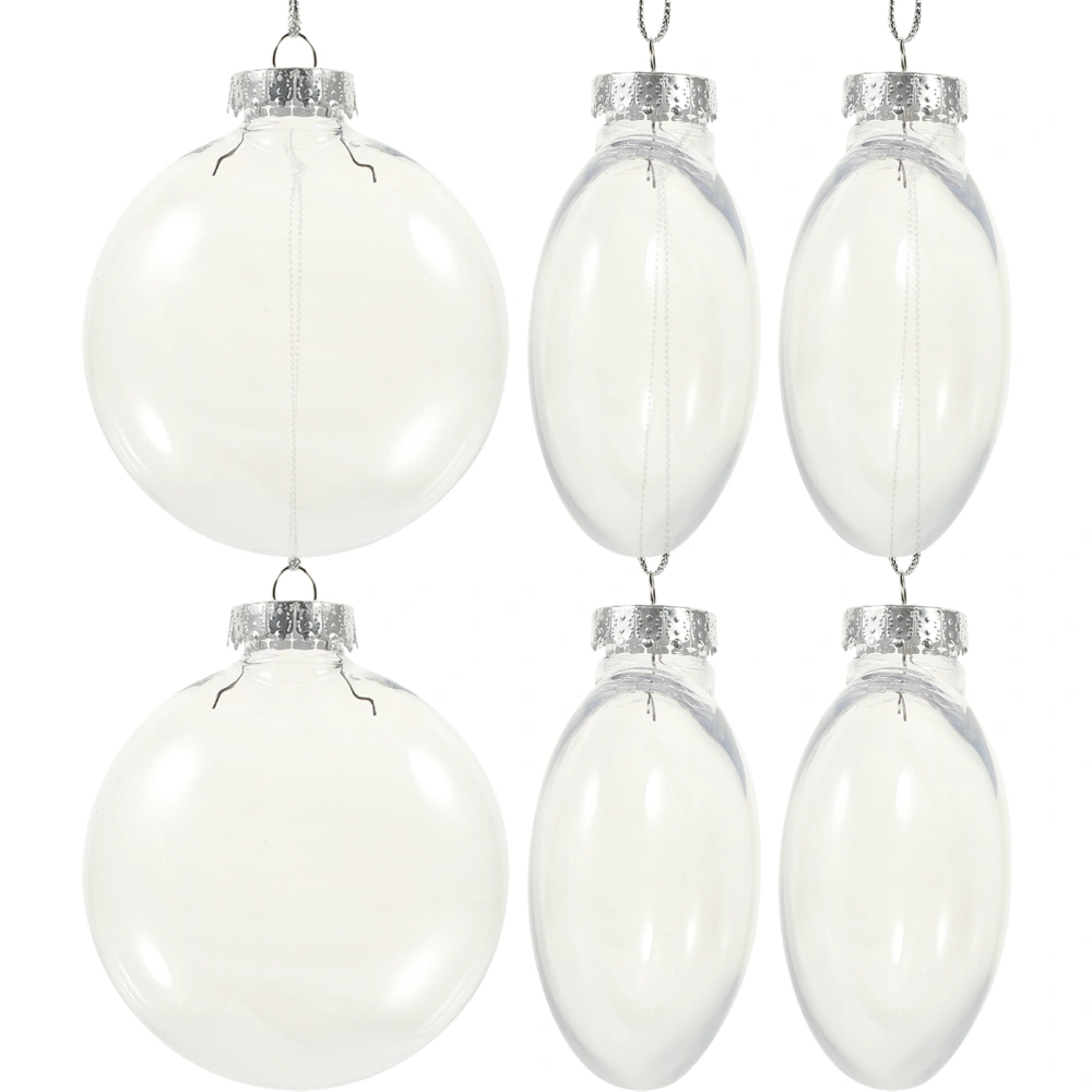 6Pcs Christmas Balls Christmas Tree Hanging Ornament Hanging Xmas Tree Decorations