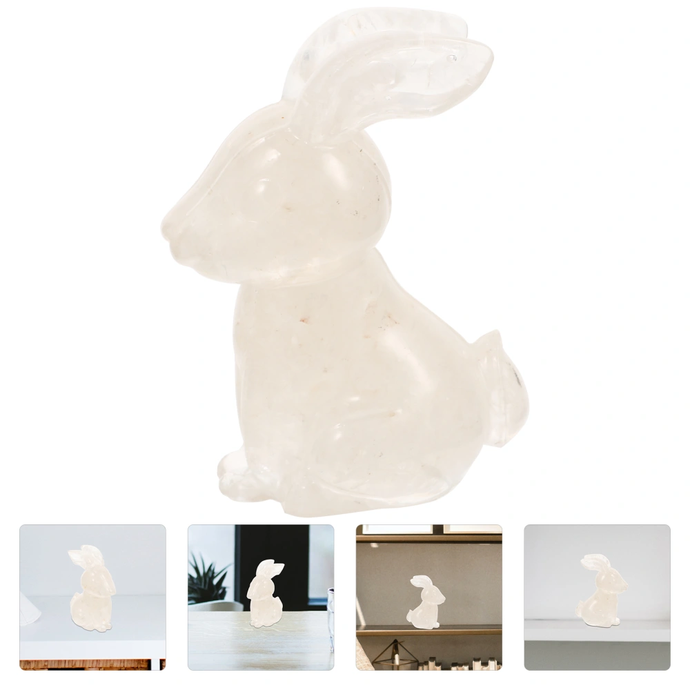 Unique Bunny Animal Figurine Art Rabbit Decor Statue Easter Figurine Decoration