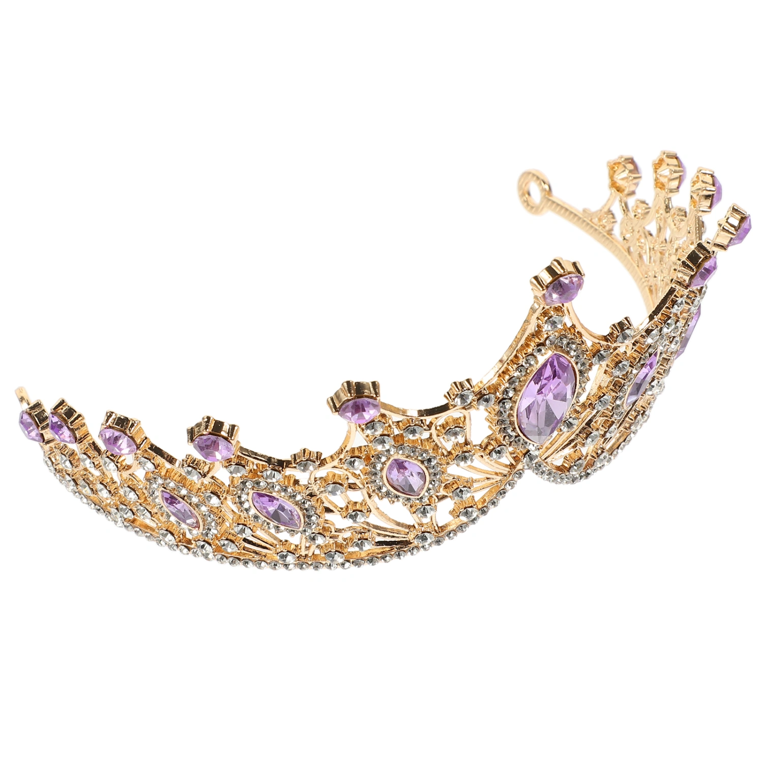  Delicate Wedding Tiara Bridal Rhinestone Inlaid Antique Crown Headwear Jewelry