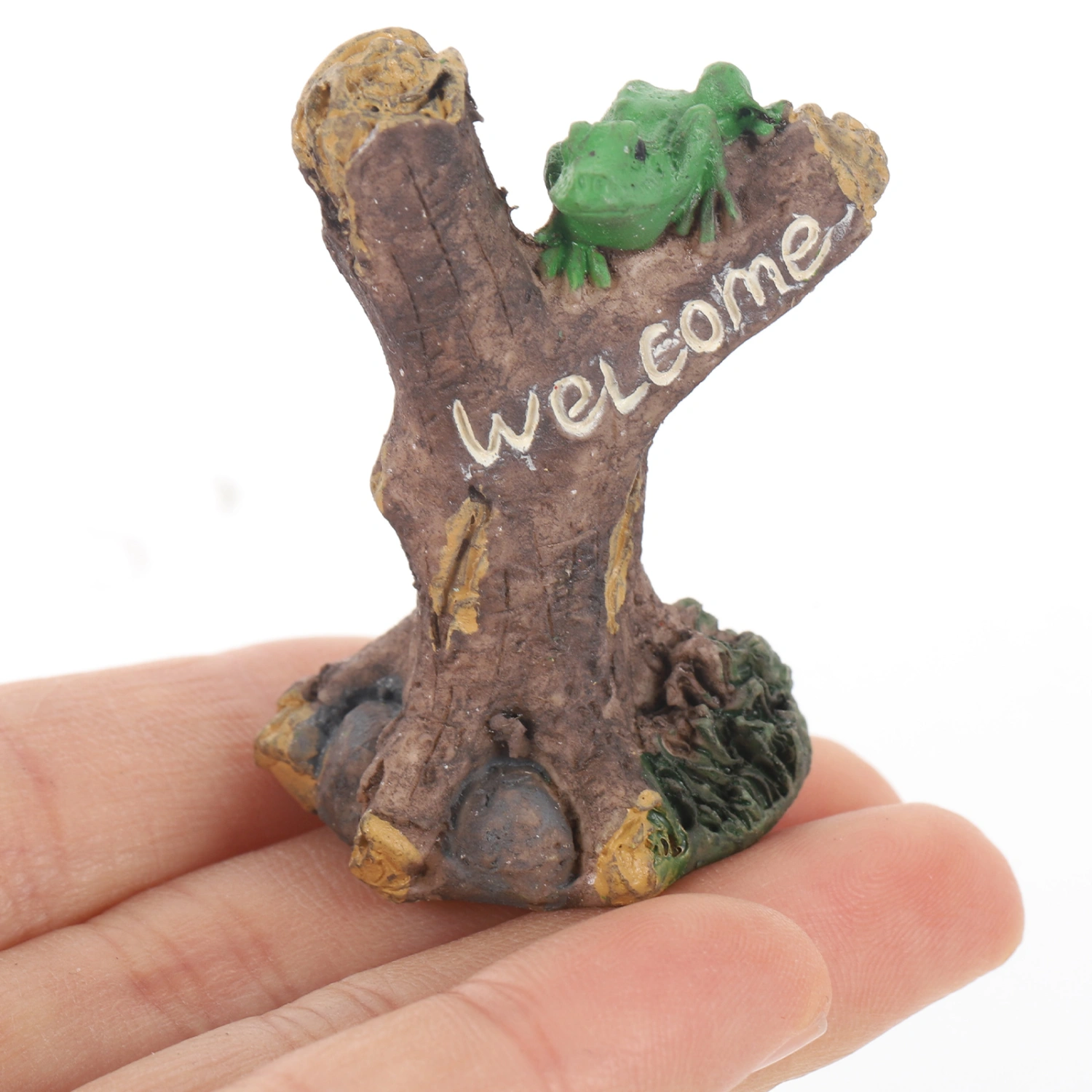 4pcs Mini Sign Post Resin Artware Sign Post Micro Landscape Garden Accessories