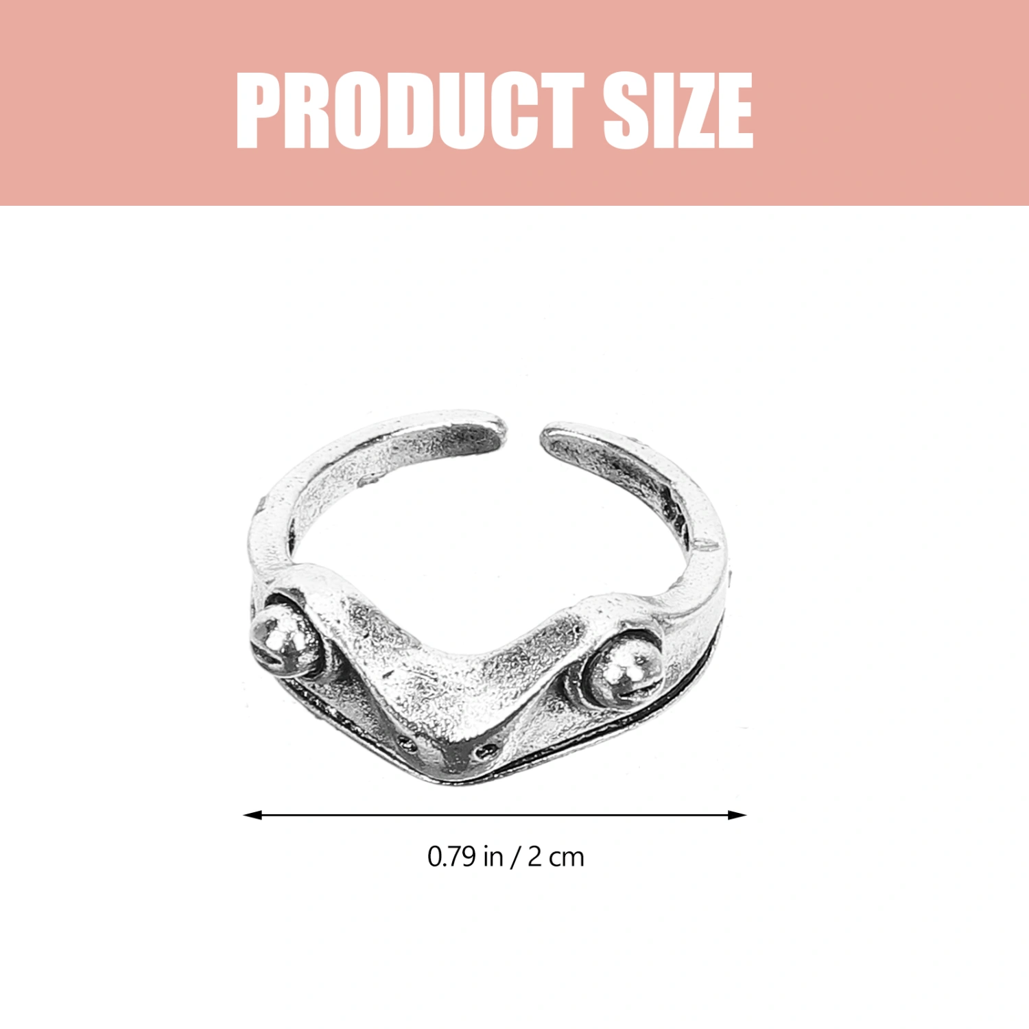4pcs Vintage Rings Punk Open Rings Adjustable Frog Ring Jewelry for Women Men