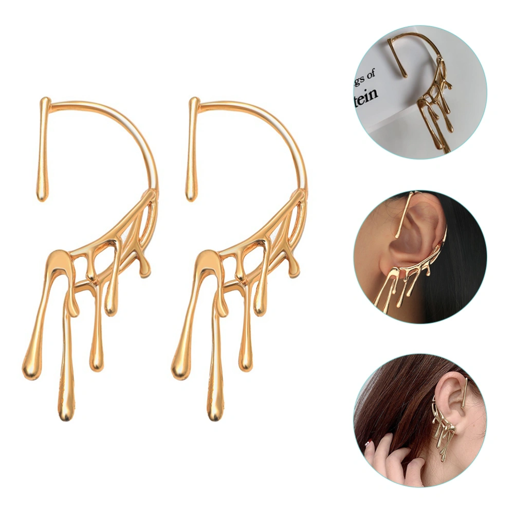 2pcs Ear Cuffs Ear Wrap Earrings Cartilage Ear Cuff Earrings for Women and Teen Girls