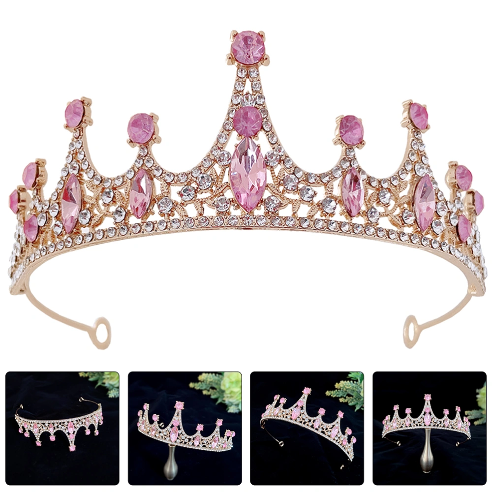 Party Headband Rhinestone Crown Headband Party Headdress for Little Girl