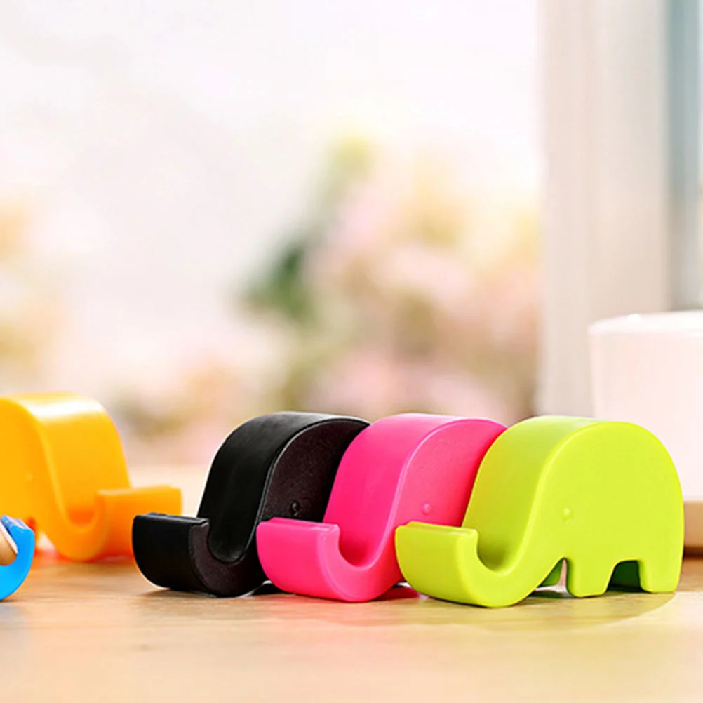 40pcs Elephant Phone Stand Cartoon Phone Holder Desktop Mobile Phone Stand Elephant Phone Stand