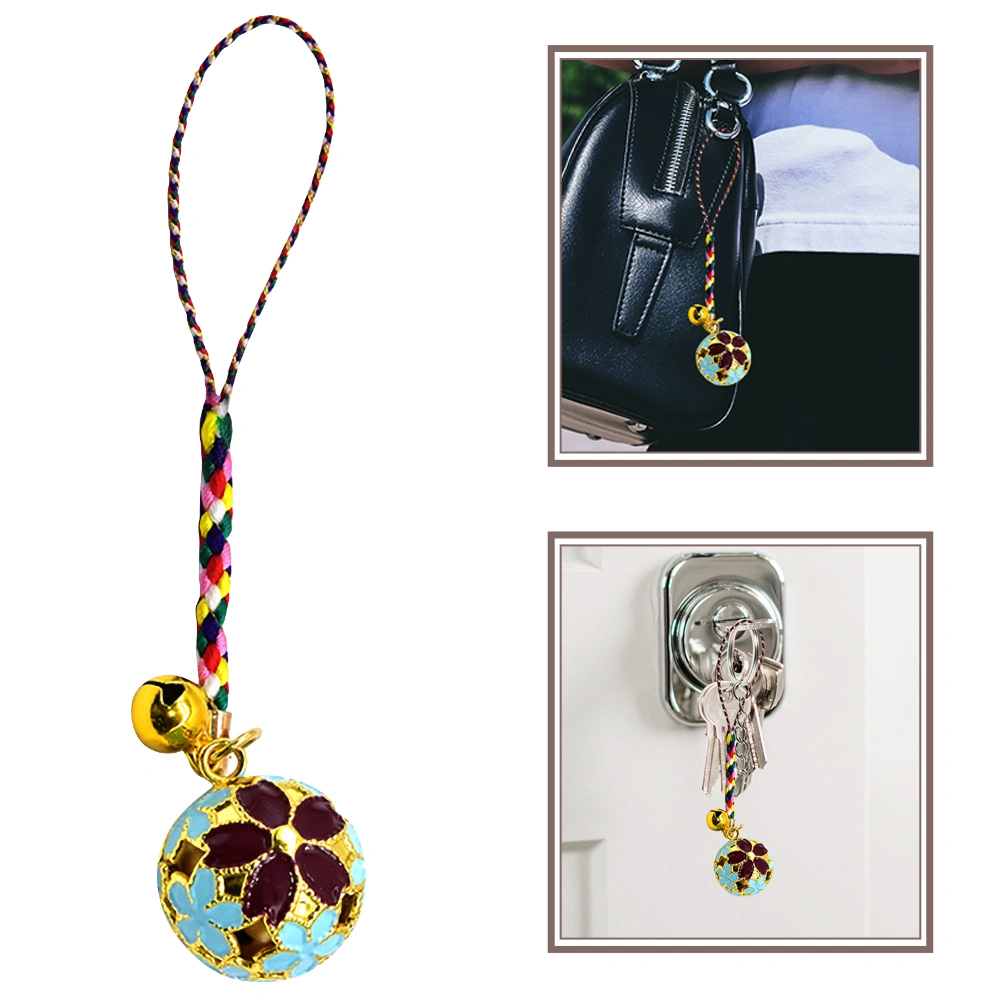 Sakura Bell Pendant Japanese Style Cell Phone Charm for Keychain Handbag