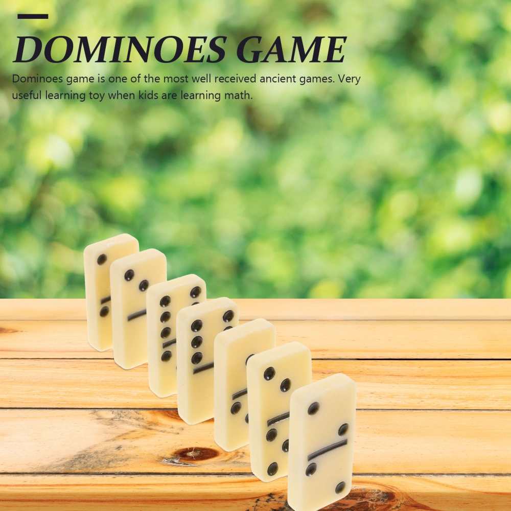 1 Set Dominoes Set Domino Block Dominoes Board Game for Adults Party Gathering